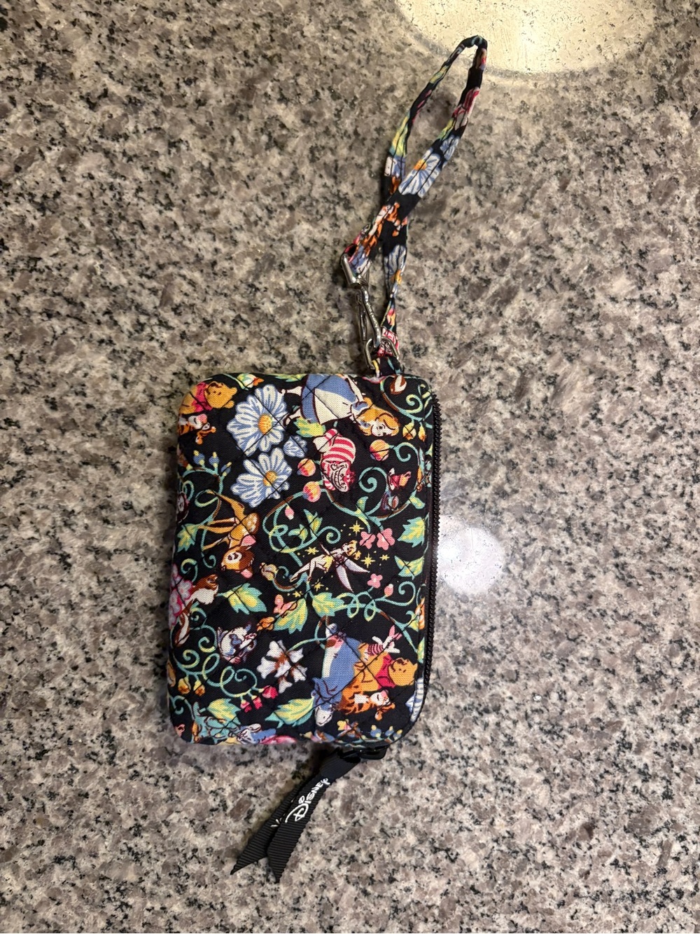 Disney Vera Bradley Classics Swirl Clip & Zip Wristlet